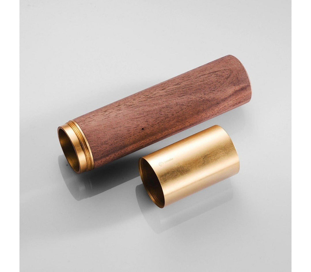 Ystudio  - Classic Pencase | Brass and walnut wood