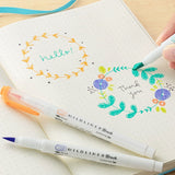 Zebra - Mildliner Brush Rotulador Pincel | Pack de 5 | Refresh Mild Set