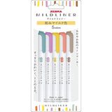 Zebra - Mildliner Pastel  | Set de 5 Subrayadores | Warm