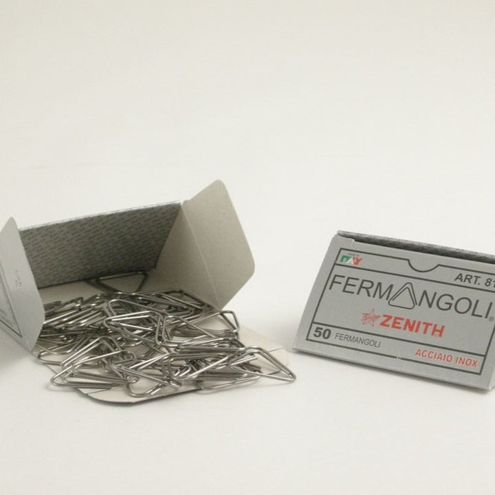 Zenith - FERMANGOLI Clips de Acero Triangulares |Caja de 50 Unidades