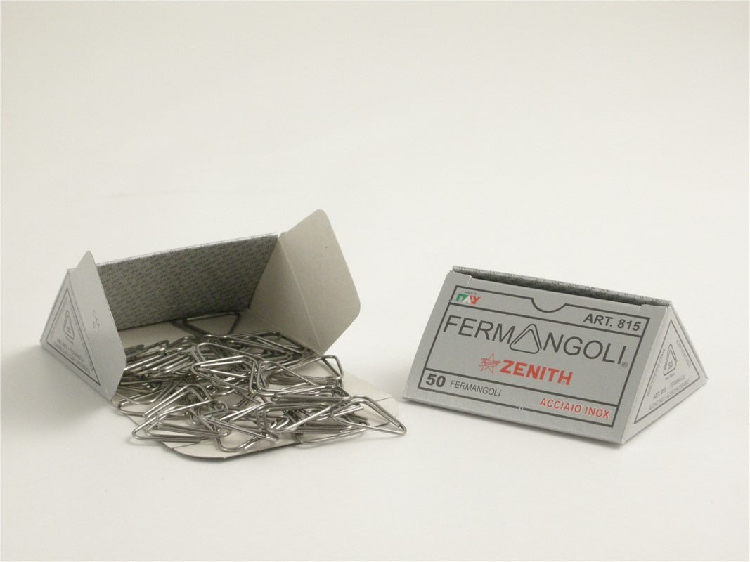 Zenith - FERMANGOLI Triangular Steel Clips | Box of 50 Units