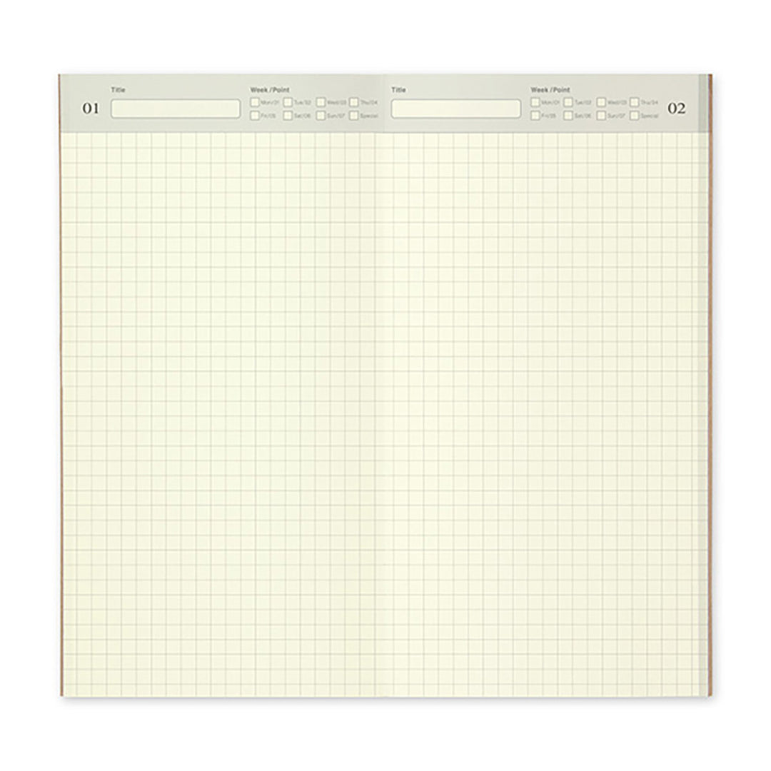 Traveler's Company - TRAVELER'S notebook 005 Free Diary (Daily) | Regular Size | Planificador Diario