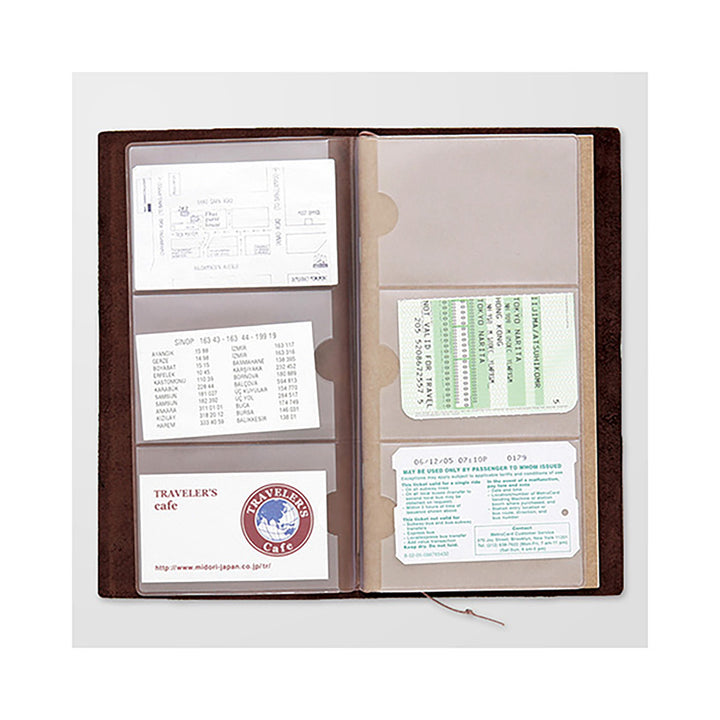 Traveler's Company - TRAVELER'S notebook 007 Card File | Regular Size | Bolsillos Tarjetas de Visita