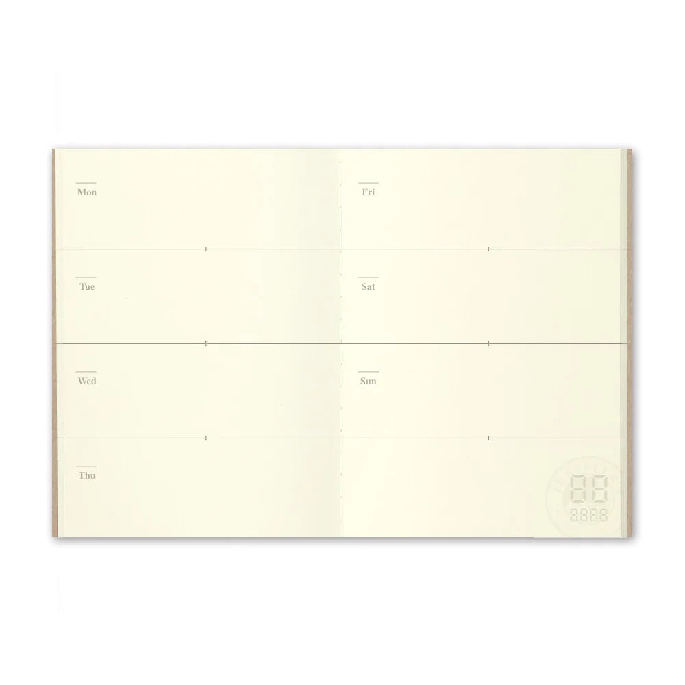 Traveler's Company - TRAVELER'S notebook 007 Free Diary (Weekly) | Passport Size 