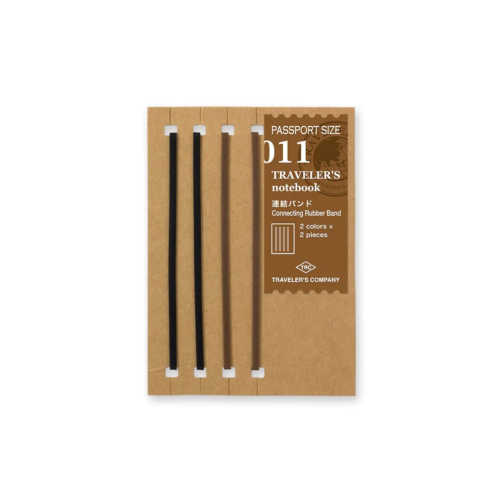 Traveler's Company - TRAVELER'S notebook 011 Connecting Rubber Bands | Passport Size