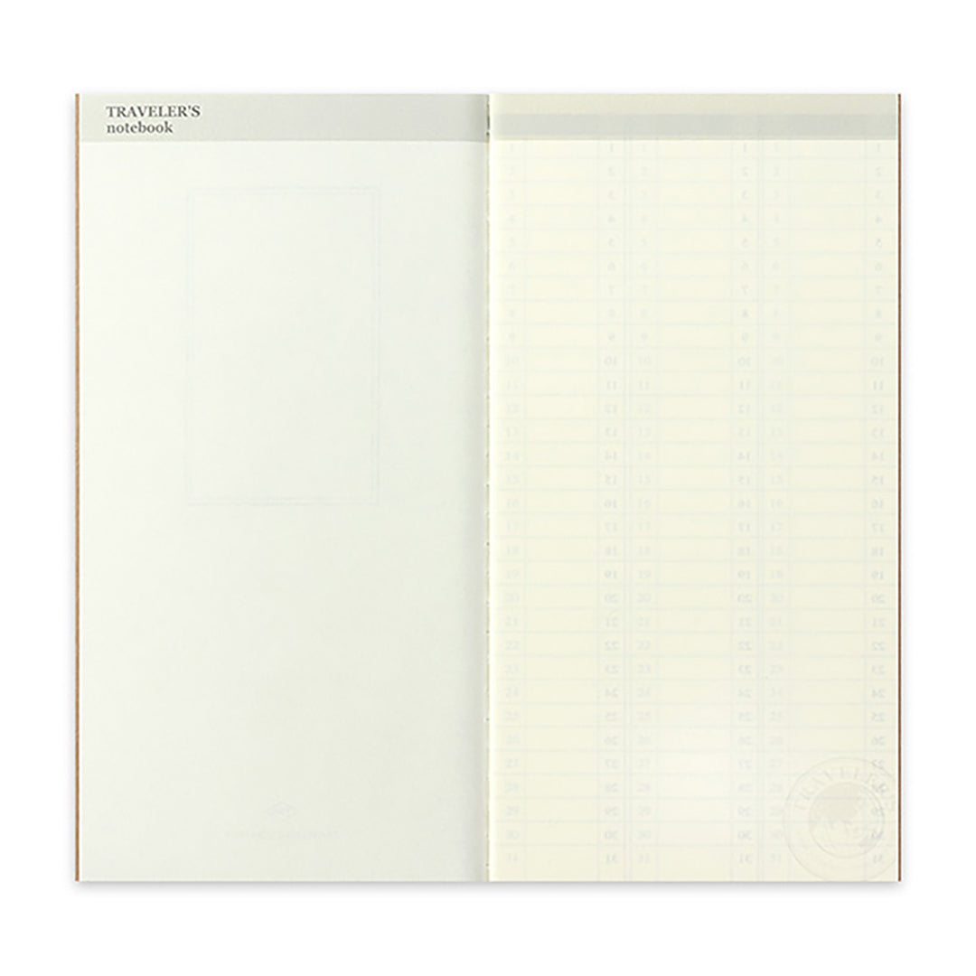 Traveler's Company - TRAVELER'S notebook 018 Free Diary (Weekly Vertical) | Regular Size | Planificador Semanal Vertical