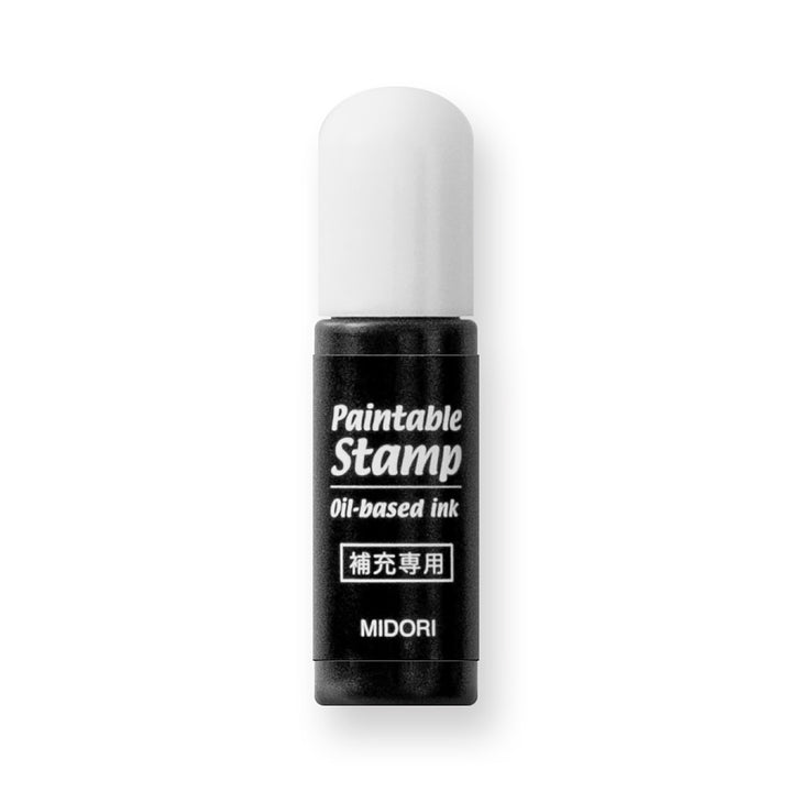 Midori - Paintable Stamp - Refill Ink Black | Recarga de Tinta Negra