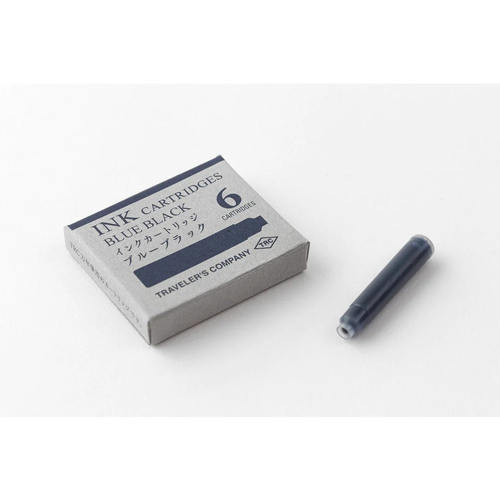 Traveler's Company - TRC Cartridge for BRASS Fountain Pen | Tinta Azul para pluma