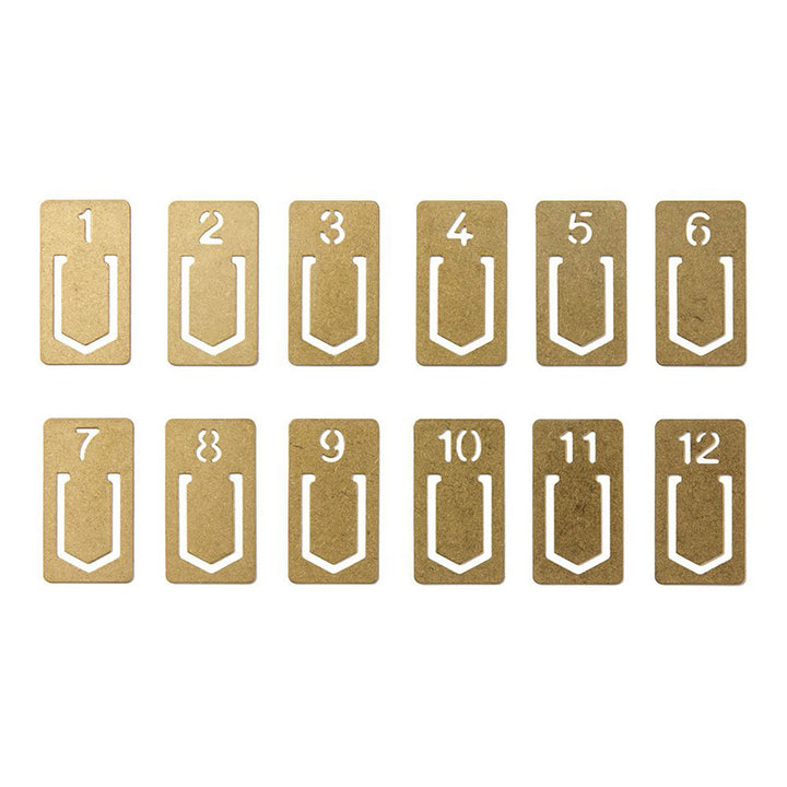 Traveler's Company - BRASS Clips Number