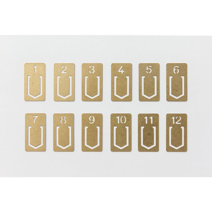Traveler's Company - BRASS Clips Number