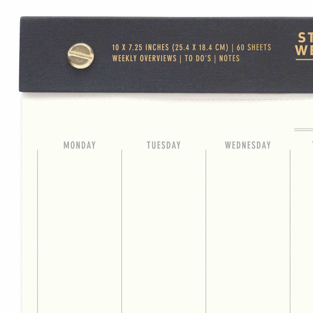 Designworks Ink - Weekly Desk Planner Standard Issue No. 52 | Planificador Semanal