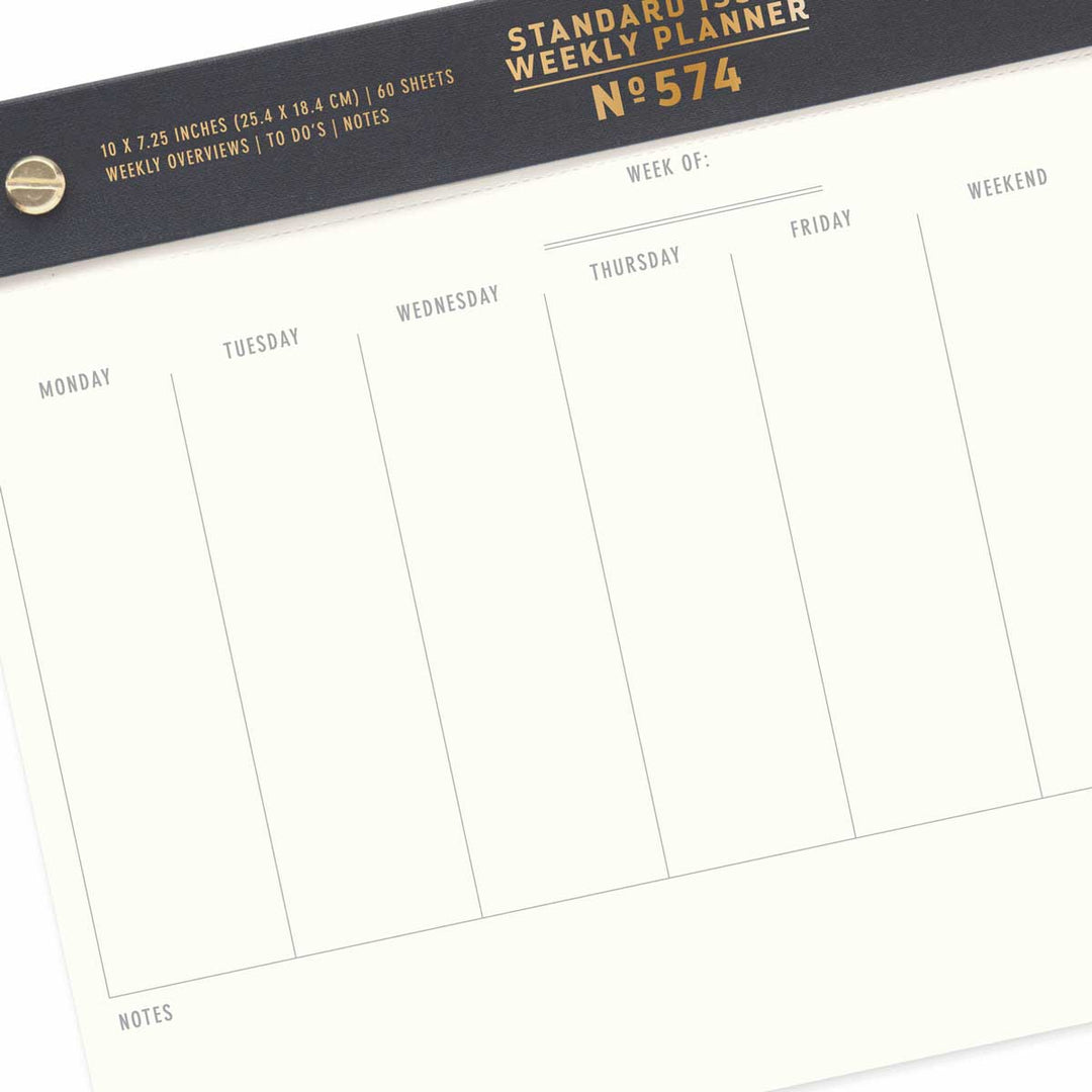 Designworks Ink - Weekly Desk Planner Standard Issue No. 52 | Planificador Semanal