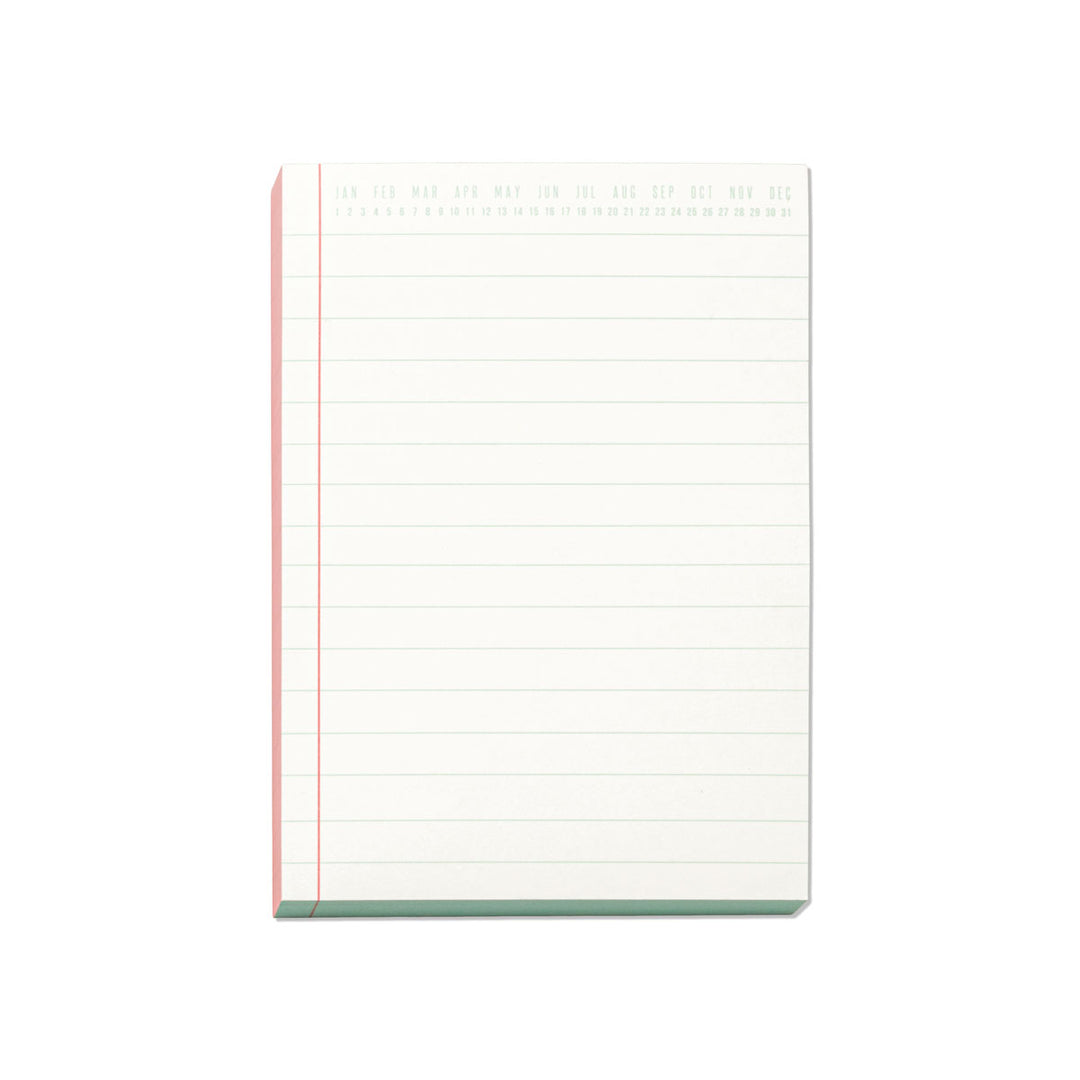 Designworks Ink - Colourblock Notepad Bloc De Notas | Coral & Blue