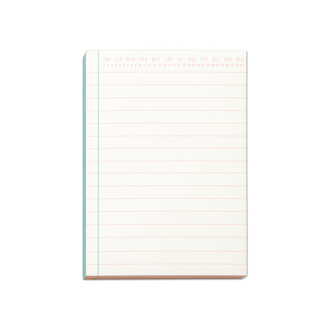 Designworks Ink - Colourblock Notepad Bloc De Notas | Green & Peach