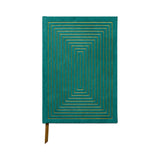 Designworks Ink - Metallic Suede Journal | Sheets with Lines | Linear Boxes