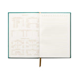 Designworks Ink - Metallic Suede Journal | Sheets with Lines | Linear Boxes