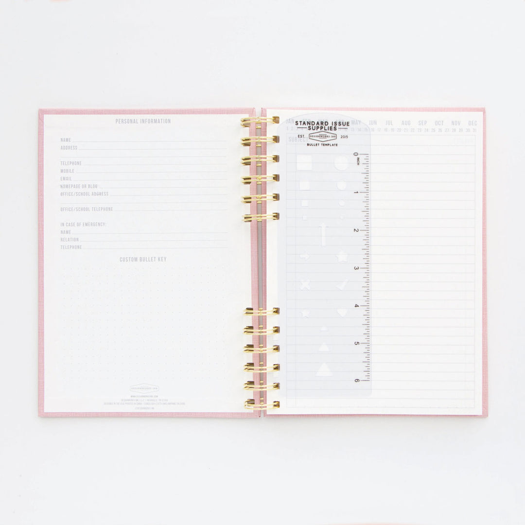 Designworks Ink - Planificador Standard Issue Notebook No.12 | Dusty Pink