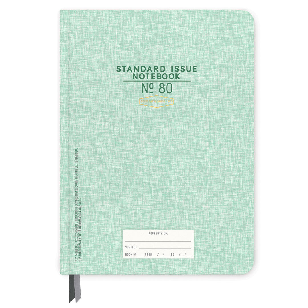 Designworks Ink - Standard Issue Large Notebook No.80 Cuaderno con líneas A4 | Green