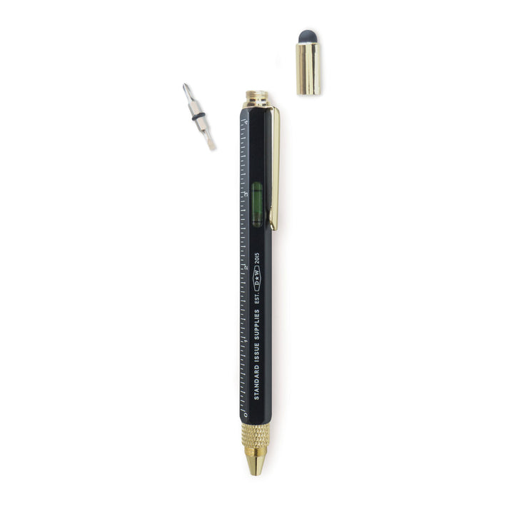 Designworks Ink - Bolígrafo Standard Issue Multi Tool Pen | Black