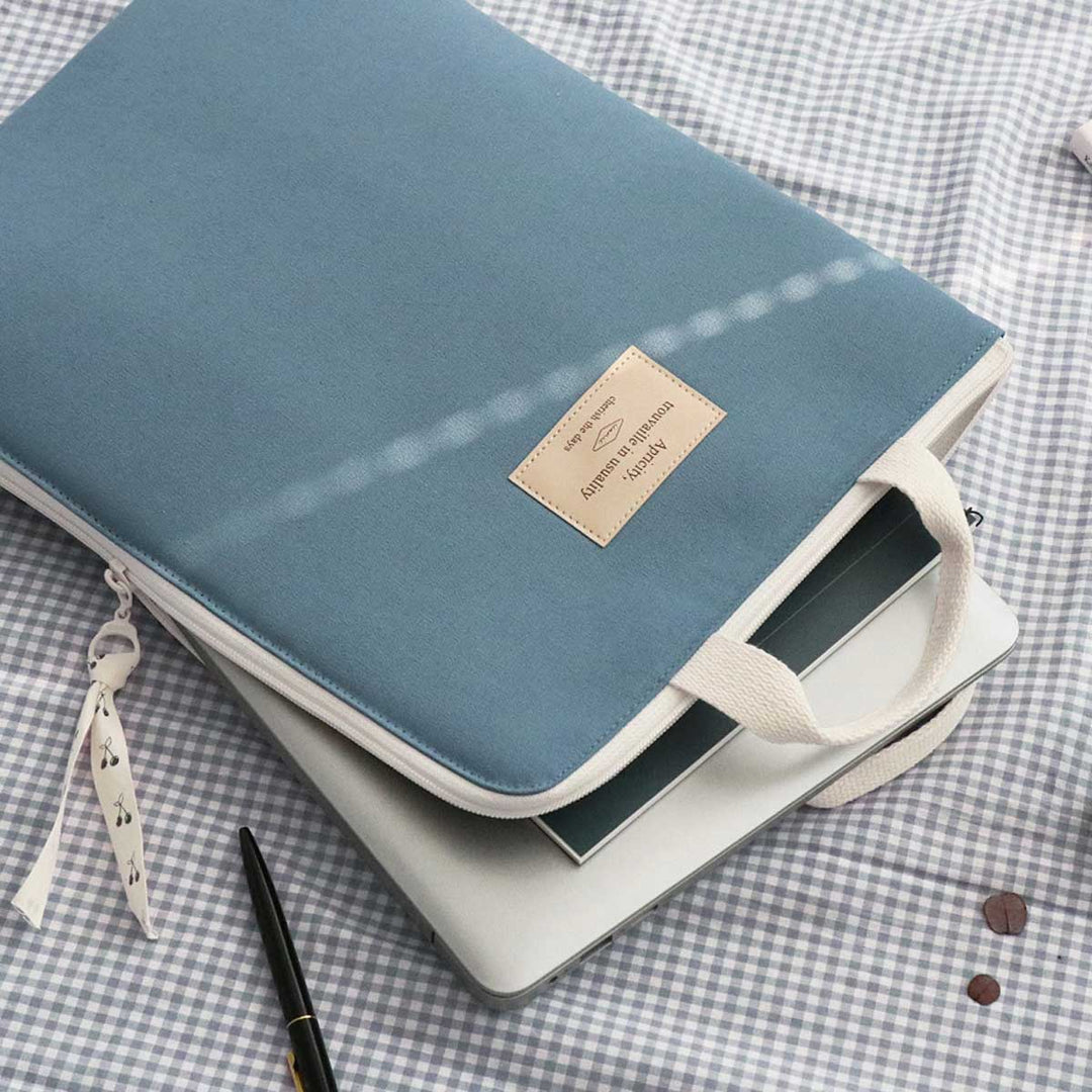 Iconic - Bolso Cottony A4 Laptop Pouch (13 pulgadas) | Indi Blue