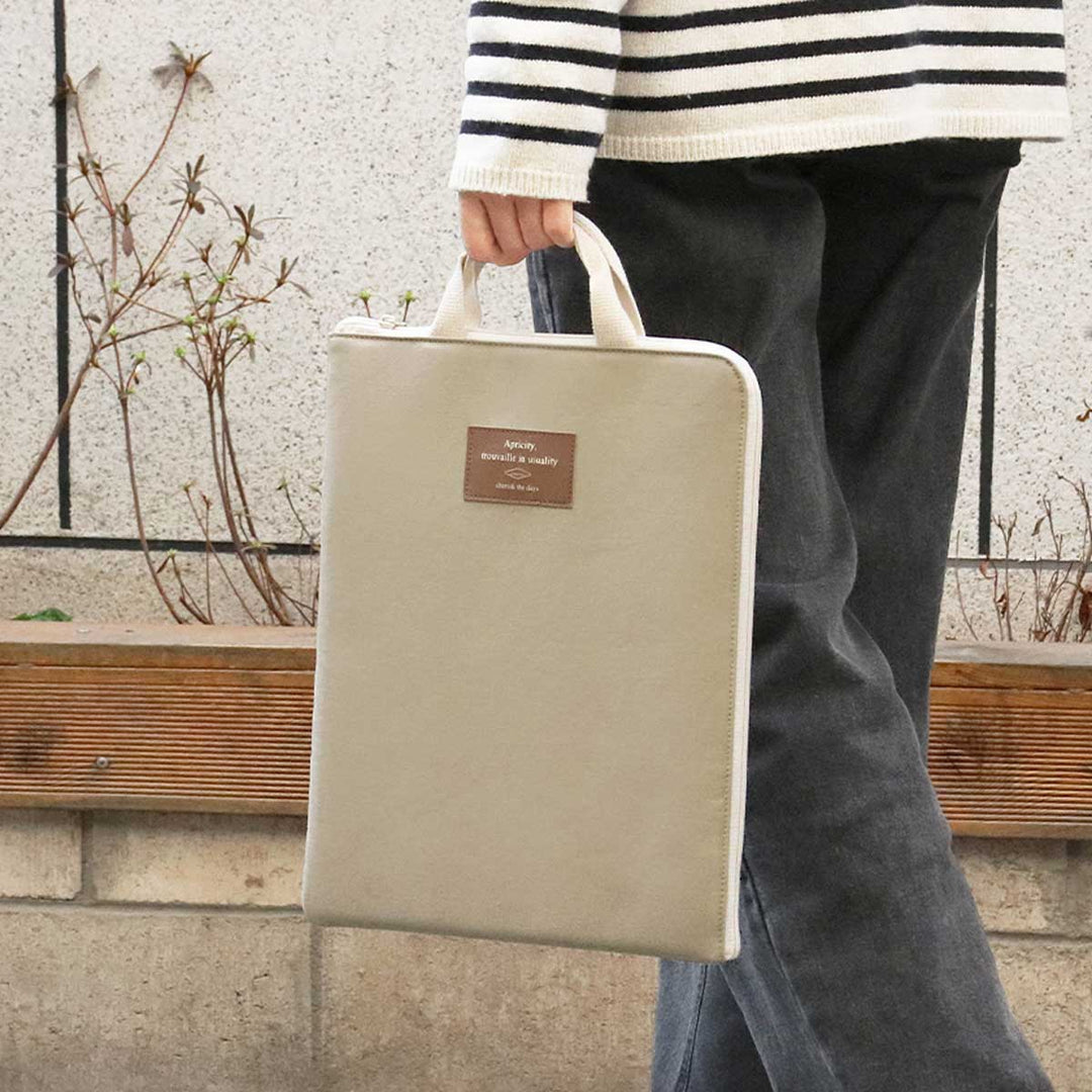 Iconic - Bolso Cottony A4 Laptop Pouch (13 pulgadas) | Beige