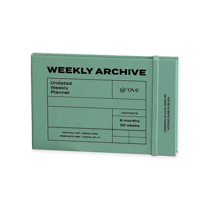 Iconic - Weekly Archive Planner 6 Months | Weekly Planner Without Dates | 03 Grove 