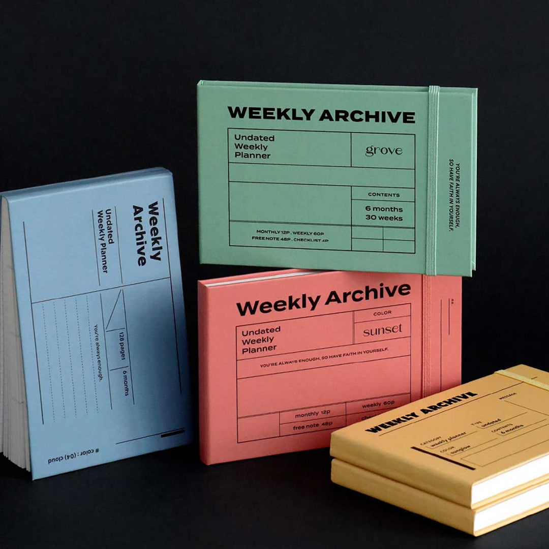 Iconic - Weekly Archive Planner 6 Months | Planificador Semanal Sin Fechas | 01 Sunglow