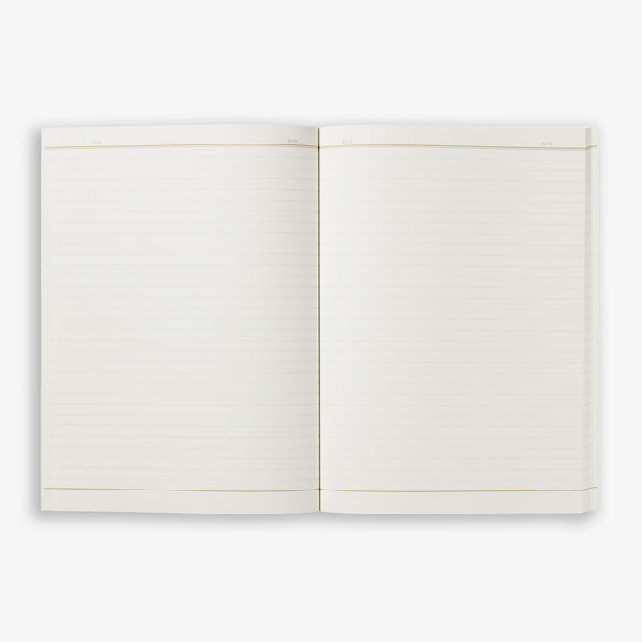 Kartotek - Check Notebook | A4 | Striped sheets | Red brick