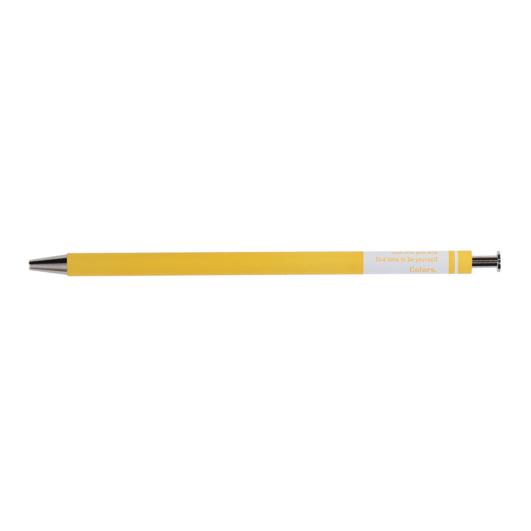 Mark's - Colors Gel Ball Point Pen - Bolígrafo 0.5 | Amarillo