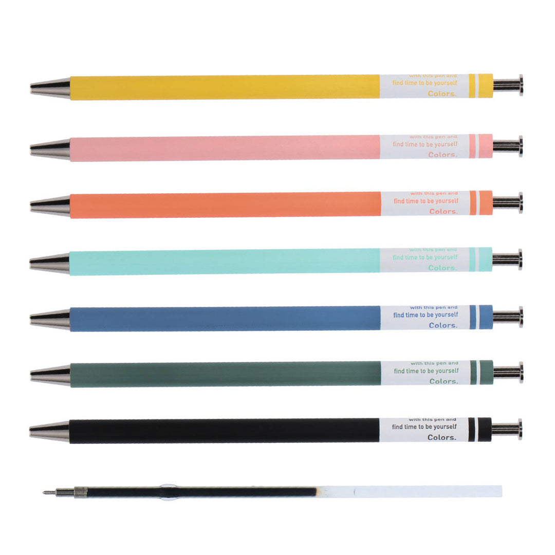 Mark's - Colors Gel Ball Point Pen - Bolígrafo 0.5 | Amarillo