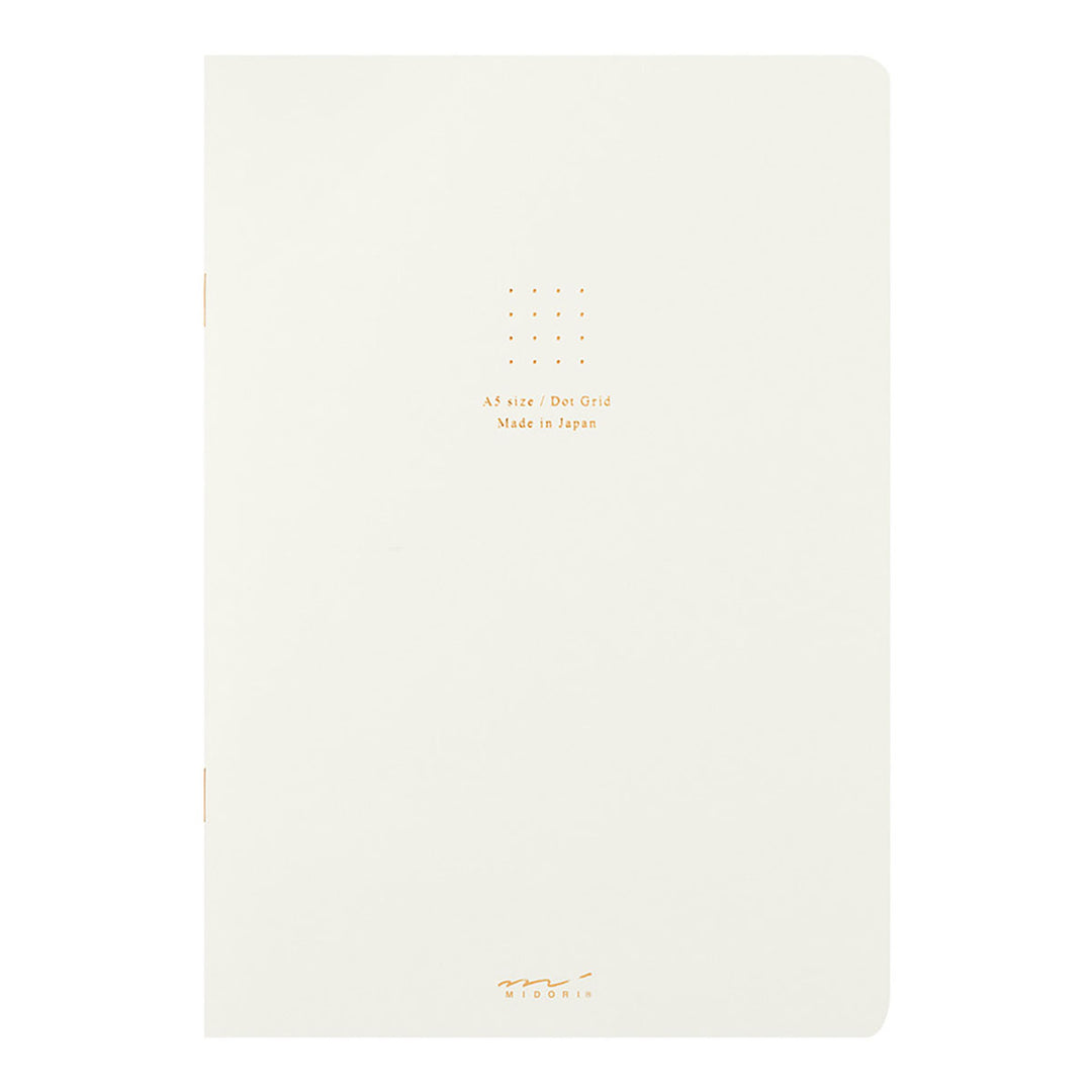 Midori - Notebook A5 Color Dot Grid Notebook with Dot Grid | White