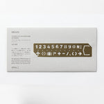 Regla Brass Template Bookmark - Numbers, Reglas, Midori - Traveler's Company - Likely.es