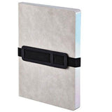 Nuuna - Notebook Voyager  L Cuaderno con elástico Grey | Malla de puntos