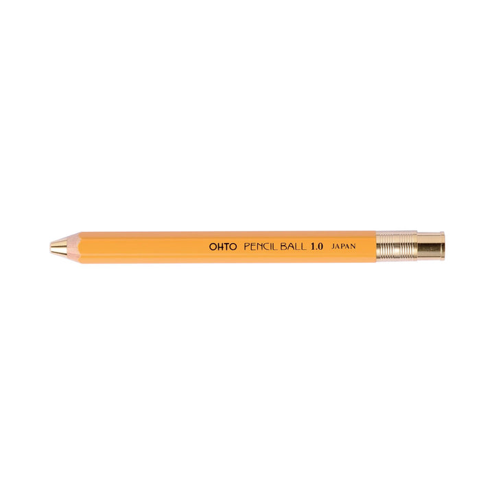 OHTO - Pencil Ball 1.0 Bolígrafo de Madera | Amarillo