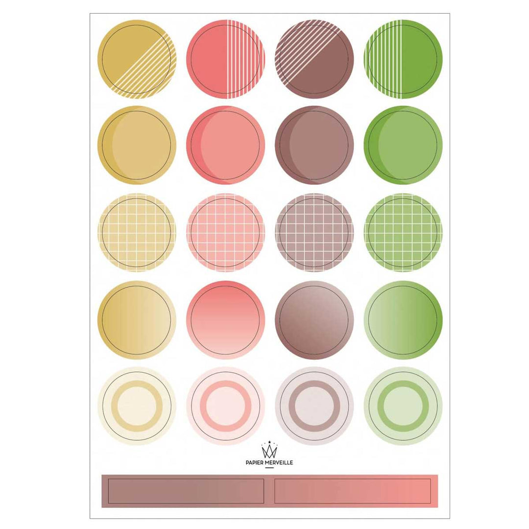 Papier Merveille - Colors Palette Stickers | Earth