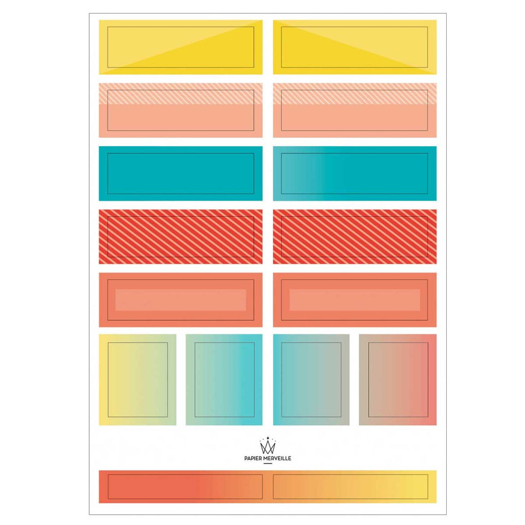 Papier Merveille - Colors Palette Stickers | Be