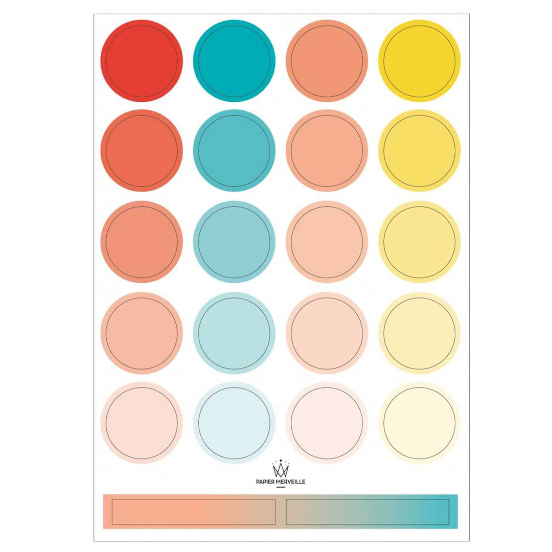 Papier Merveille - Colors Palette Pegatinas | Sea