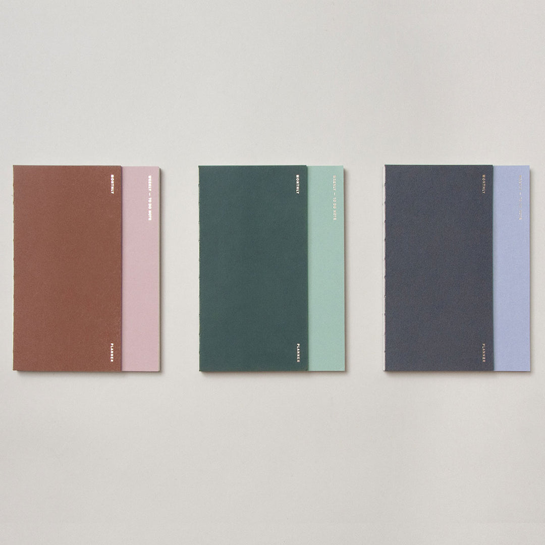 Poi Co. - 3 in 1 Planner A5 - Planificador Mensual, Semanal, To do Sin fechas | Tiramisu Pink