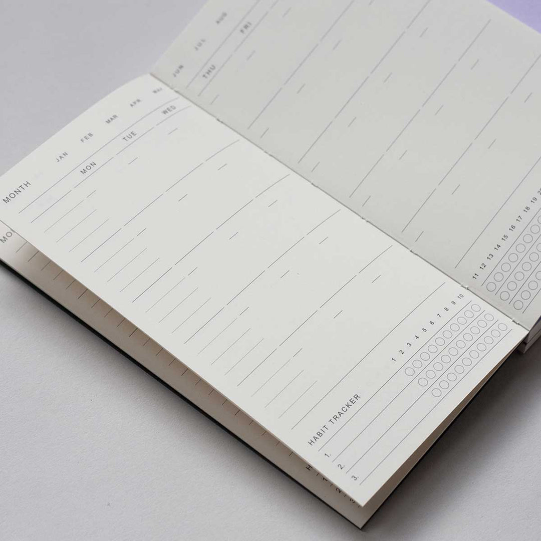 Poi Co. - 3 in 1 Planner Petite A6 - Monthly, Weekly, To do Planner No dates | Orange