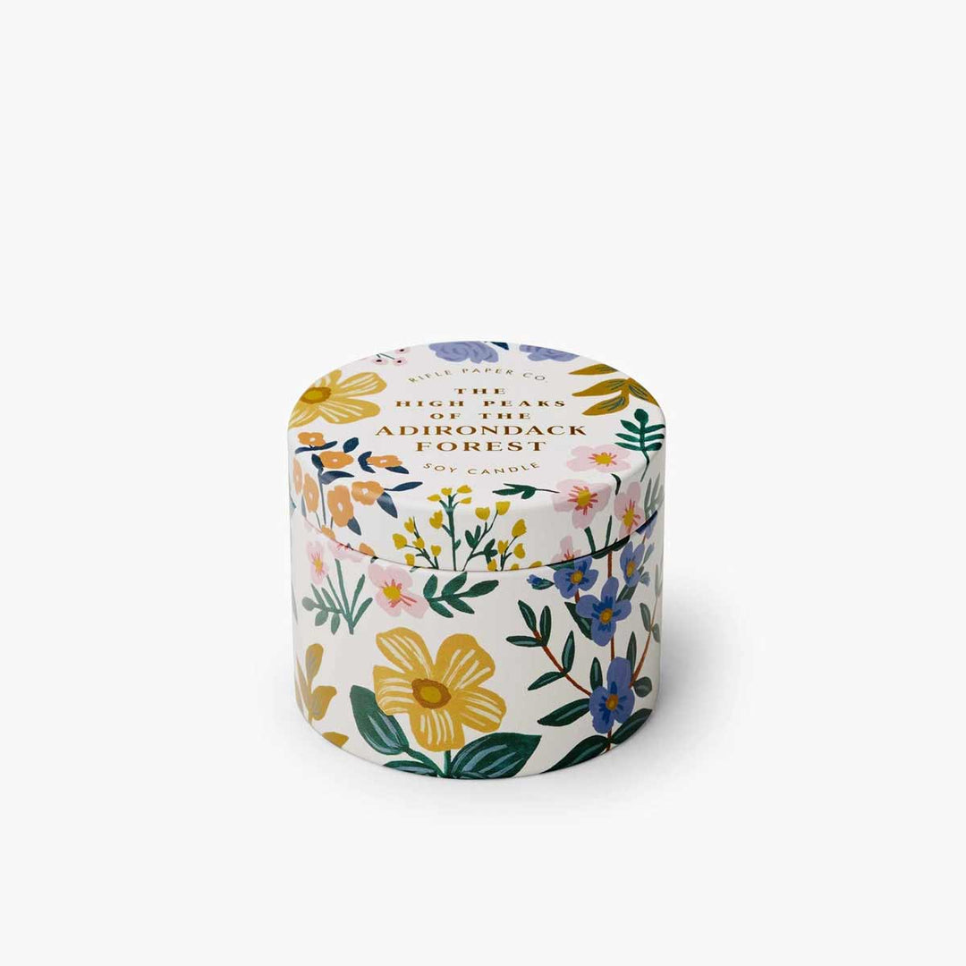 Rifle Paper Co. Tin Candle Vela de Soja | High Peaks of the Adirondacks Forest