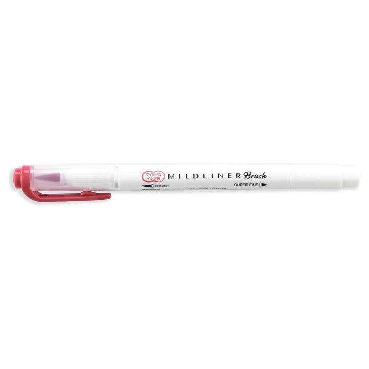 Zebra - Mildliner Brush Brush Marker Pen | Mild Red 