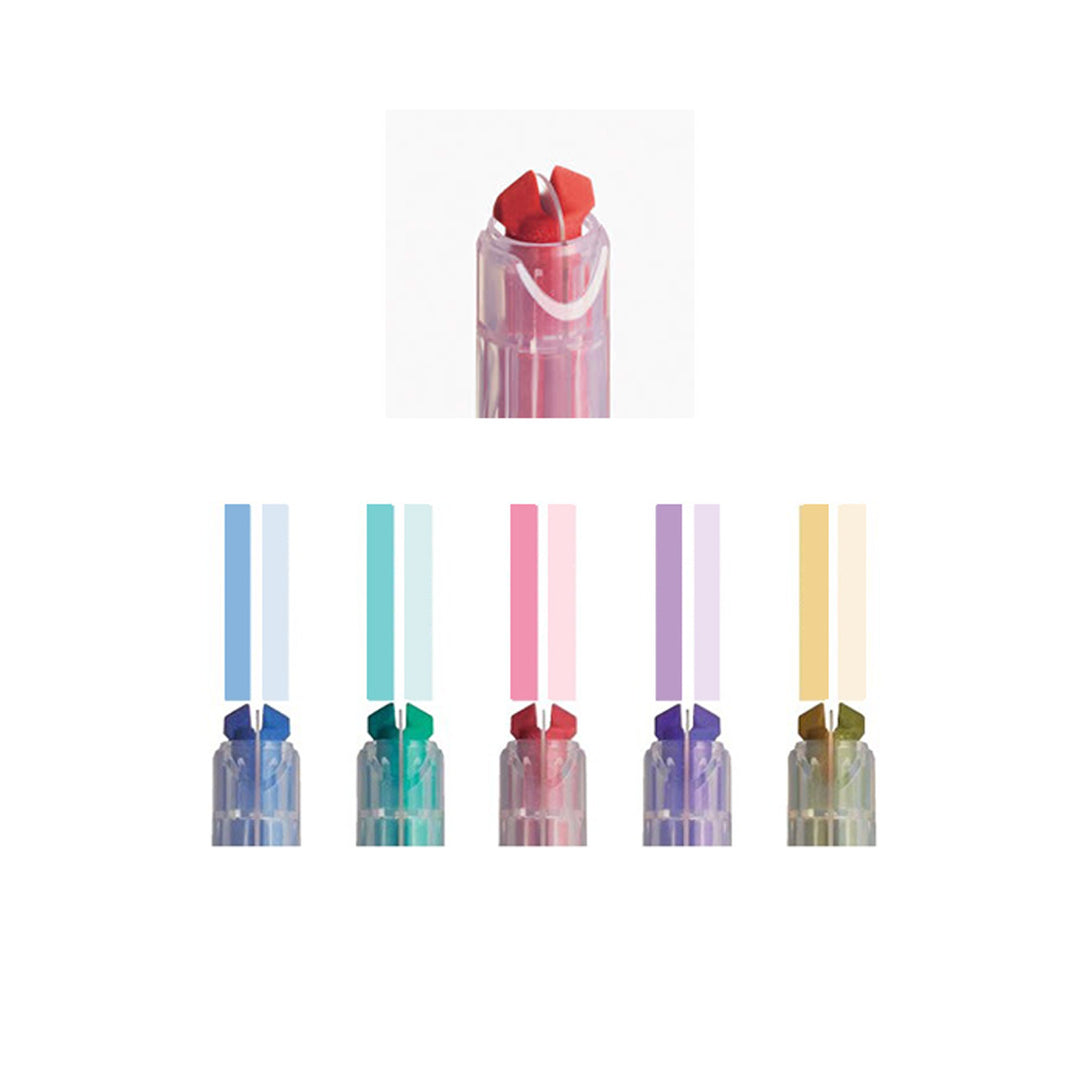 Kokuyo - Subrayadores Pastel Color Marker Pen | Verde Menta