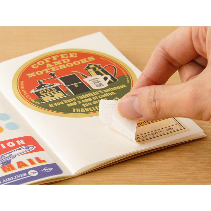 Traveler's Company - TRAVELER'S notebook 017 Refill Sticker Release Paper | Archivador de Stickers | Passport Size