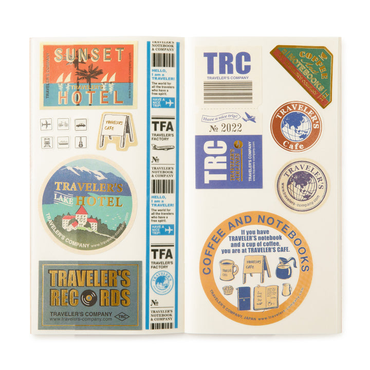Traveler's Company - TRAVELER'S notebook 031 Refill Sticker Release Paper Archivador de Stickers | Regular Size
