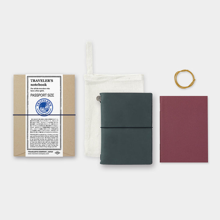 Traveler's Company - TRAVELER'S notebook Blue | Passport Size