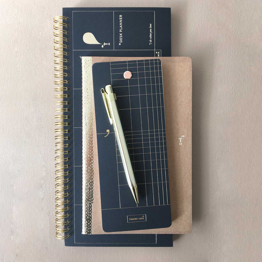 Tinne+Mia - Desk Planner - Planificador Semanal de Escritorio 13 x 29 cm | Noir