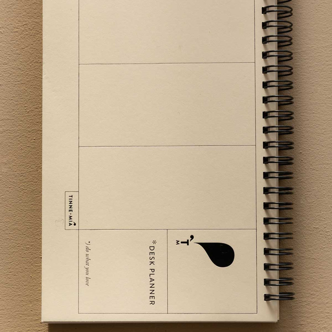 Tinne+Mia - Desk Planner - Planificador Semanal de Escritorio 13 x 29 cm | Jaune Doux