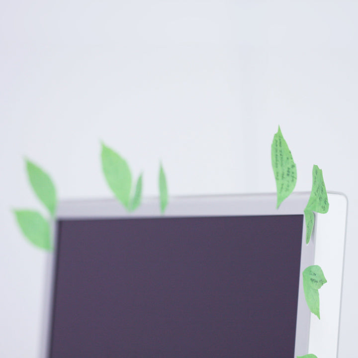 Appree - Sticky Notes | Green Birch Leaf | Size L