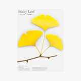 Appree - Sticky Notes | Yellow Ginkgo Leaf | Size L