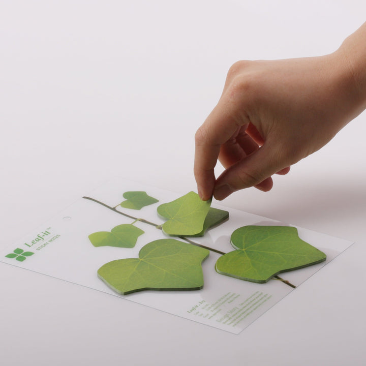 Appree - Sticky Notes | Green Ivy Leaf | Size M